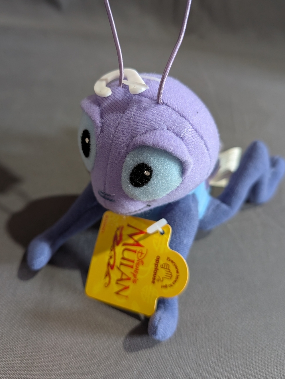 Disney Mulan Cri-kee Cricket Beanbag Plush 8" Applause Toy